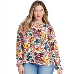 Bouquet Flutter Blouse